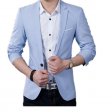 New Men's Korean Fashion Slim Cotton Men Suit Jacket