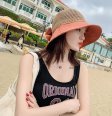 Beach Dome Bucket Hat Hollow Out Visor Bonnet For Women