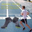 1 Pcs Men's Low Cut Ankle Socks Cushioned Running Sports Sock - Grey