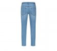 Cotton Cropped Jeans with Destruction Men's Skinny Jeans