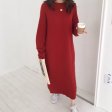 Women Dress Winter Long Sleeve Sweaters Knitted Dresses